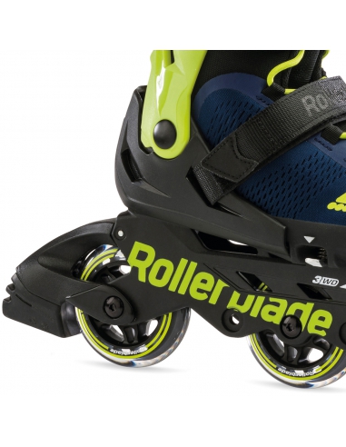 Rolki dziecięce Rollerblade MICROBLADE 3WD Blue Royal/Lime