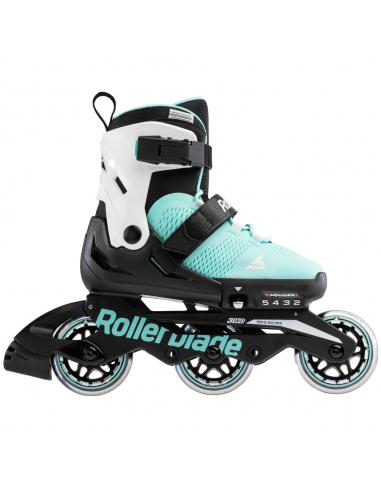 Rolki dziecięce Rollerblade MICROBLADE 3WD Aqua/White