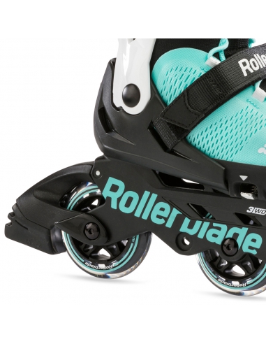 Rolki dziecięce Rollerblade MICROBLADE 3WD Aqua/White