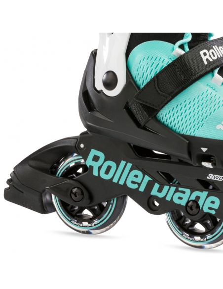 Rolki dziecięce Rollerblade MICROBLADE 3WD Aqua/White