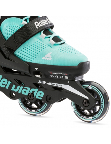 Rolki dziecięce Rollerblade MICROBLADE 3WD Aqua/White