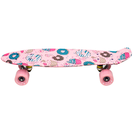 Deskorolka Print Fish Skateboards Cookies/Silver/Sum-Pink