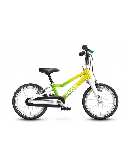 Rower dziecięcy woom 2 (14") Atomic Neon + nóżka woom Leggie S GRATIS