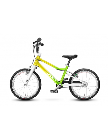 Rower dziecięcy woom 3 AUTOMAGIC (16") Atomic Neon (z automatyczną przerzutką) + nóżka woom Leggie S GRATIS
