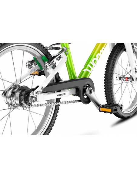 Rower dziecięcy woom 3 AUTOMAGIC (16") Atomic Neon (z automatyczną przerzutką) + nóżka woom Leggie S GRATIS