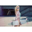 Deskorolka Longboard Fish Skateboards Butterfly/Black/Sum-Pink