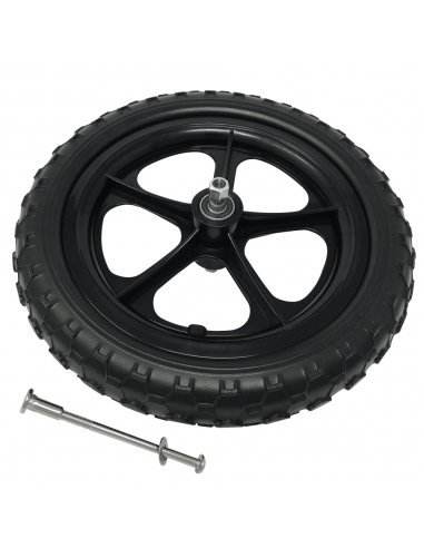 Czarne koło rowerka biegowego Cruzee...