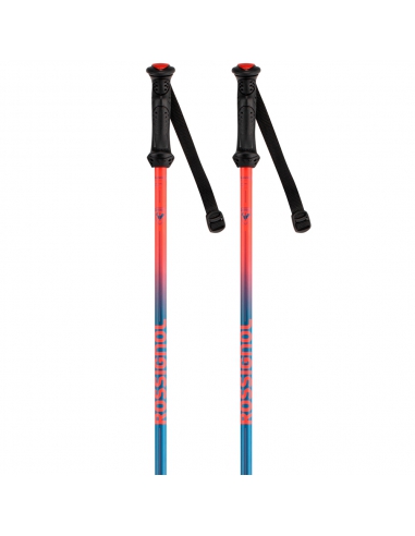 Kije narciarskie Rossignol (regulowane 70-105 cm) Telescopic Junior Black/Blue/Red
