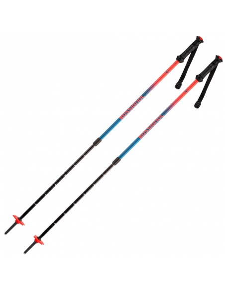 Kije narciarskie Rossignol (regulowane 70-105 cm) Telescopic Junior Black/Blue/Red