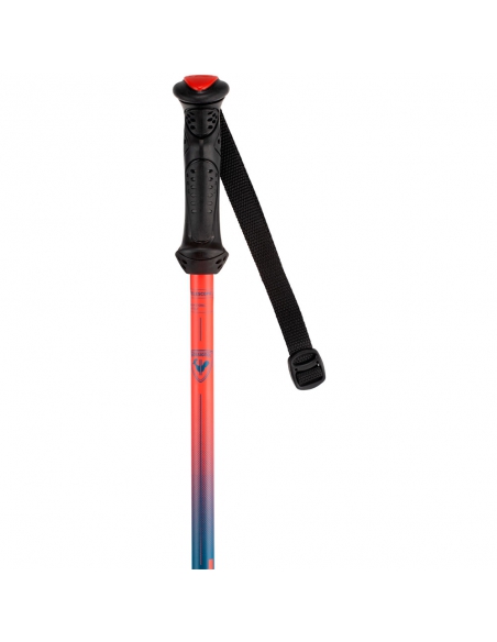 Kije narciarskie Rossignol (regulowane 70-105 cm) Telescopic Junior Black/Blue/Red