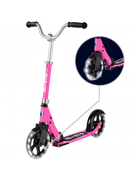 Hulajnoga Micro Cruiser LED Pink (świecące koła)