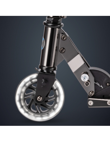 Hulajnoga Micro Sprite LED Neochrome Black (świecące koła)