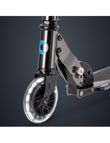 Hulajnoga Micro Sprite LED Neochrome Black (świecące koła)