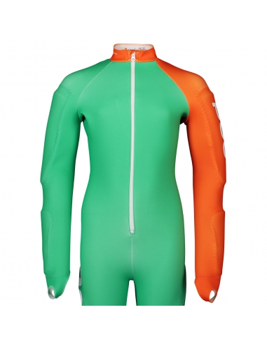 Guma narciarska kombinezon POC Skin GS JR Emerald Green/Zink Orange