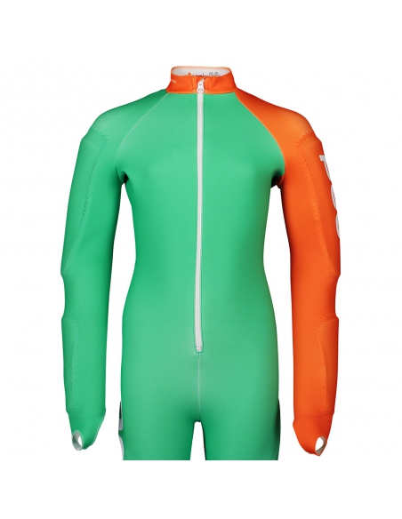 Guma narciarska kombinezon POC Skin GS JR Emerald Green/Zink Orange