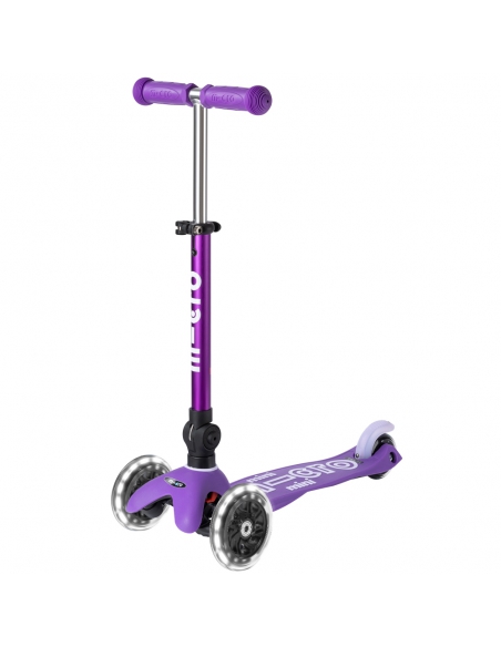 Hulajnoga Mini Micro Deluxe Foldable LED Purple (składana, świecące koła)