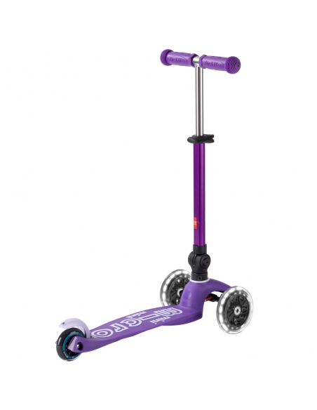 Hulajnoga Mini Micro Deluxe Foldable LED Purple (składana, świecące koła)