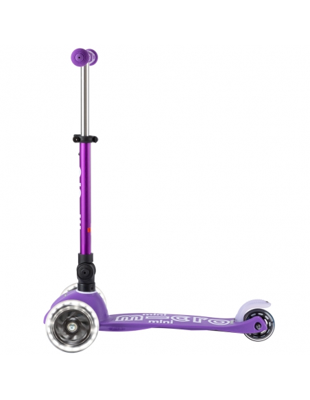 Hulajnoga Mini Micro Deluxe Foldable LED Purple (składana, świecące koła)