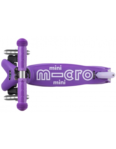 Hulajnoga Mini Micro Deluxe Foldable LED Purple (składana, świecące koła)