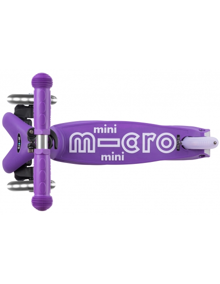Hulajnoga Mini Micro Deluxe Foldable LED Purple (składana, świecące koła)