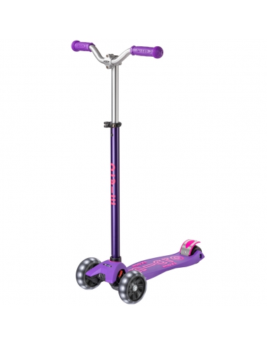 Hulajnoga Maxi Micro Deluxe PRO LED Purple (świecące koła)