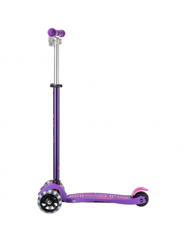 Hulajnoga Maxi Micro Deluxe PRO LED Purple (świecące koła)