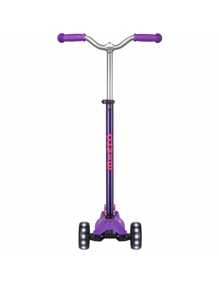 Hulajnoga Maxi Micro Deluxe PRO LED Purple (świecące koła)