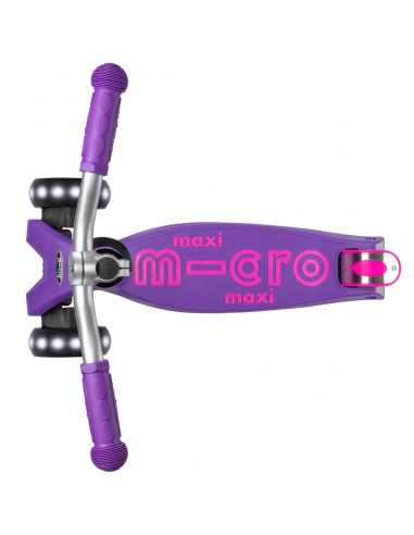 Hulajnoga Maxi Micro Deluxe PRO LED Purple (świecące koła)