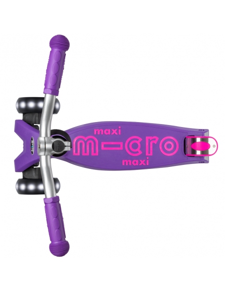 Hulajnoga Maxi Micro Deluxe PRO LED Purple (świecące koła)