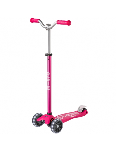 Hulajnoga Maxi Micro Deluxe PRO LED Pink (świecące koła)