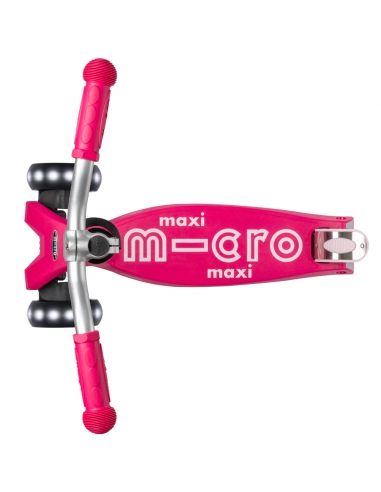 Hulajnoga Maxi Micro Deluxe PRO LED Pink (świecące koła)