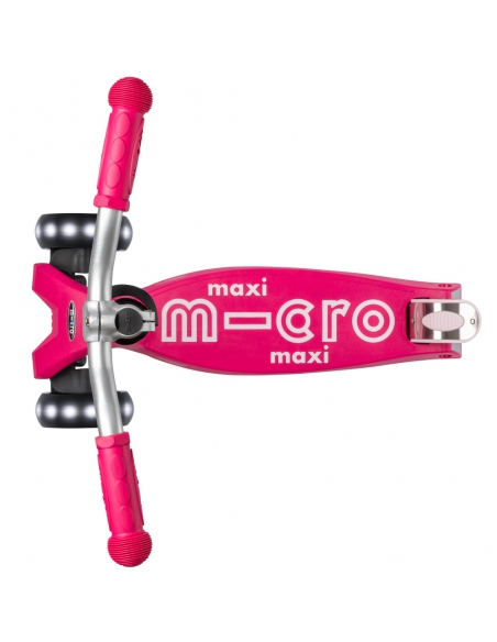 Hulajnoga Maxi Micro Deluxe PRO LED Pink (świecące koła)