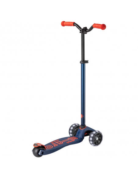 Hulajnoga Maxi Micro Deluxe PRO LED Navy Red (świecące koła)