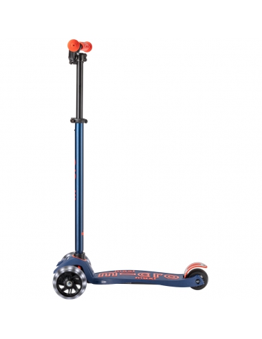 Hulajnoga Maxi Micro Deluxe PRO LED Navy Red (świecące koła)