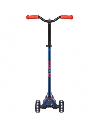 Hulajnoga Maxi Micro Deluxe PRO LED Navy Red (świecące koła)