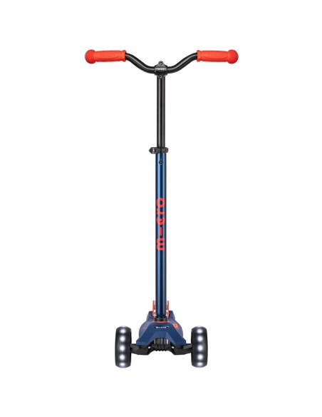 Hulajnoga Maxi Micro Deluxe PRO LED Navy Red (świecące koła)