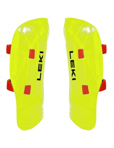 Ochraniacze narciarskie na golenie Leki WorldCup Pro Shin Guard Neon Yellow