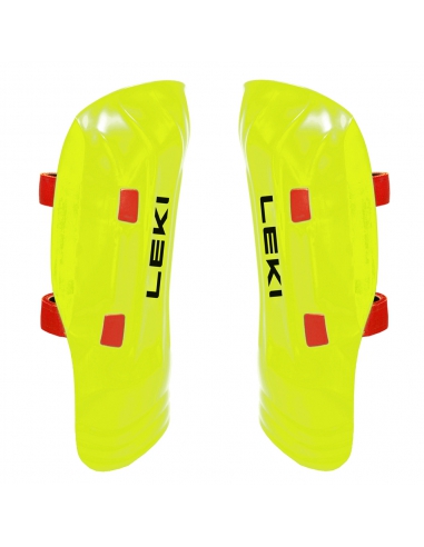 Ochraniacze narciarskie na golenie Leki WorldCup Pro Shin Guard Junior Neon Yellow