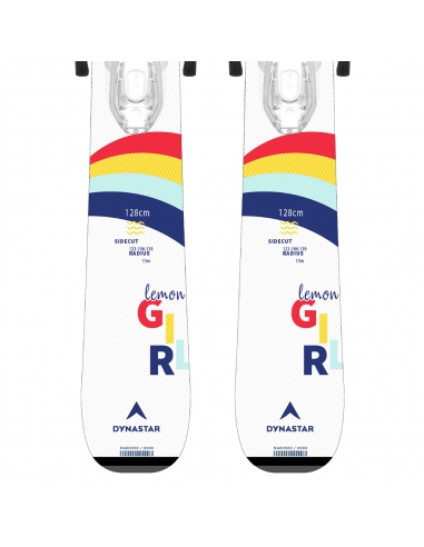 Narty dziecięce Dynastar LEMON GIRL + wiązania Look XPRESS JR 7 GW