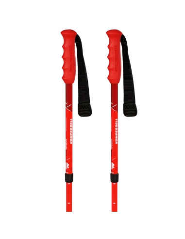 Kije narciarskie Komperdell (regulowane 80-105 cm) Junior Smash Red