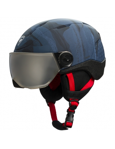 Kask narciarski z szybą Rossignol WHOOPEE VISOR IMPACTS Dark Blue