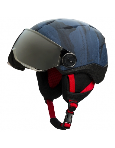 Kask narciarski z szybą Rossignol WHOOPEE VISOR IMPACTS Dark Blue