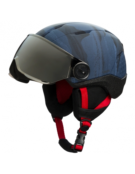 Kask narciarski z szybą Rossignol WHOOPEE VISOR IMPACTS Dark Blue