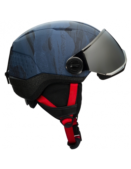 Kask narciarski z szybą Rossignol WHOOPEE VISOR IMPACTS Dark Blue