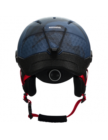 Kask narciarski z szybą Rossignol WHOOPEE VISOR IMPACTS Dark Blue