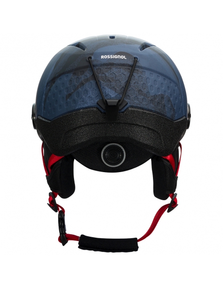 Kask narciarski z szybą Rossignol WHOOPEE VISOR IMPACTS Dark Blue