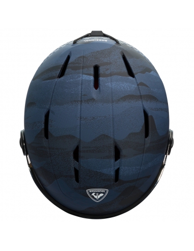 Kask narciarski z szybą Rossignol WHOOPEE VISOR IMPACTS Dark Blue