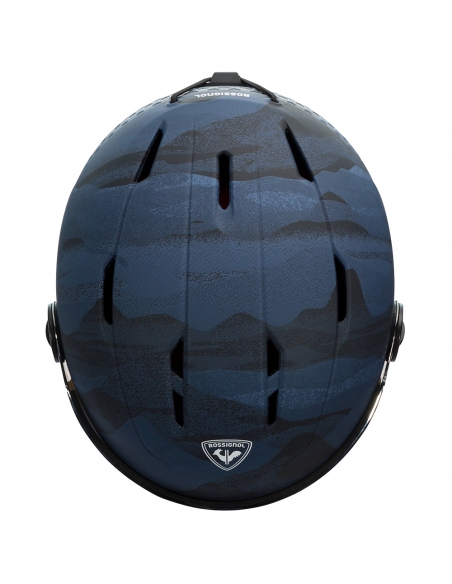 Kask narciarski z szybą Rossignol WHOOPEE VISOR IMPACTS Dark Blue