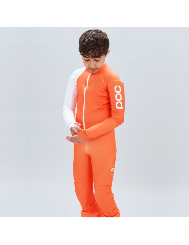 Guma narciarska kombinezon POC Skin GS JR Zink Orange/Hydrogen White