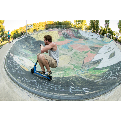 Hulajnoga wyczynowa Micro MX Freeride Street niebiesko-czarna